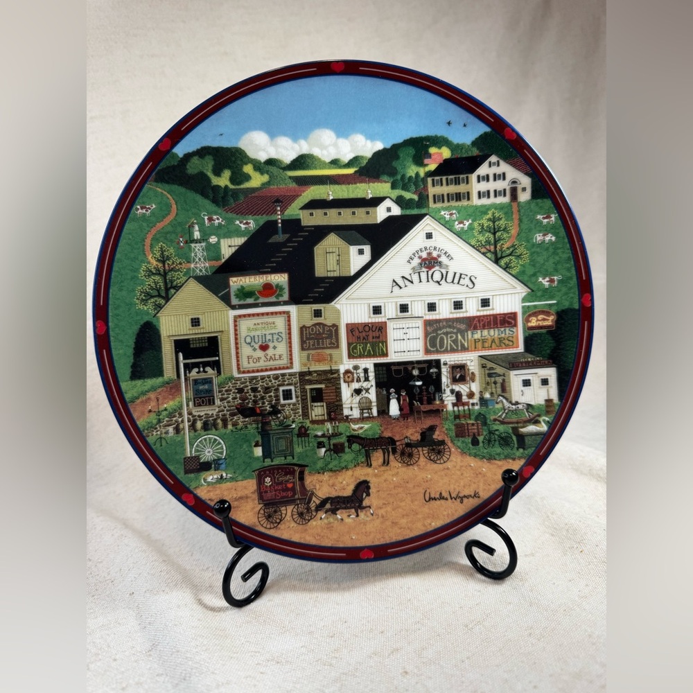 Charles Wysocki Peppercricket Farms Plate Bradford Exchange 8.5β